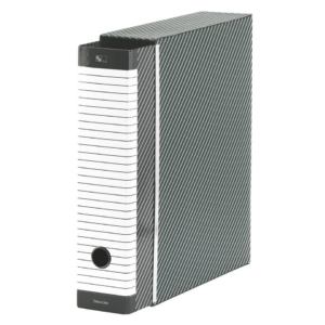 Raccoglitore ufficio Esselte Delsoline - registratore commerciale - Dorso 8 cm - 23x30 cm - Bianco/Grigio - 390713060