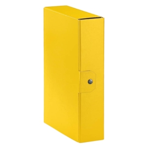 Scatola portaprogetti Eurobox Esselte - Dorso 8 cm - 25x35 cm - Giallo