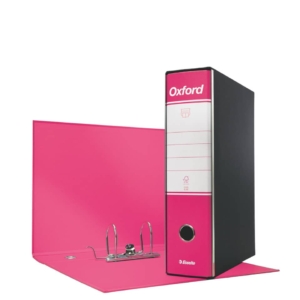 Esselte Raccoglitore Oxford Fucsia - registratore protocollo 23x33cm - Dorso 8 cm - f.to esterno 29,5x35cm