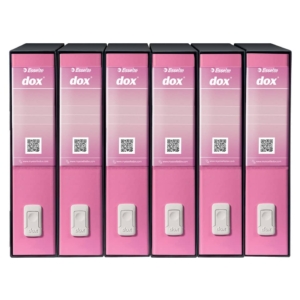 Raccoglitore ufficio Dox 2 San Francisco - Protocollo - Dorso 8 cm - 23x34 cm - Rosa