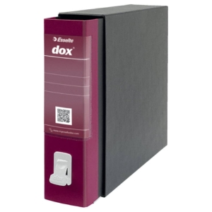 Raccoglitore ufficio Dox 2 - Protocollo - Dorso 8 cm - 23x34 cm - Bordeaux