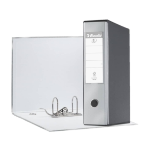 Raccoglitore ufficio Esselte Eurofile - protocollo - Dorso 8 cm - 23x33 cm - Grigio Metallizzato - 390755970