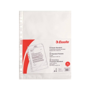 Buste a foratura universale Esselte A4 - Copy Safe Standard - 21x29,7 cm - goffrata (conf.50)