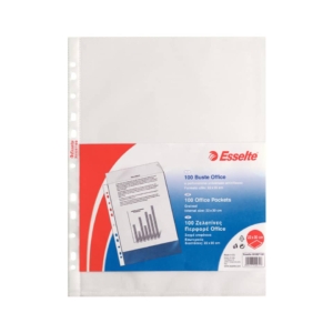 Buste a perforazione universale goffrate Copy Safe Esselte - Office - 22x30 cm - 391097100 (conf.100)