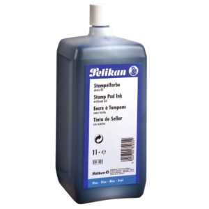 Inchiostro per timbri senza olio Pelikan bottiglia 1 litro Blu 351312