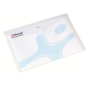 Buste con bottone Ice Rexel - Semplice - A3 - Trasparente - 16131WH (conf.5)