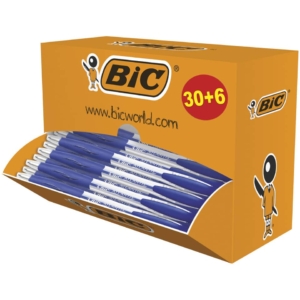 Penne a sfera a scatto Atlantis Bic - Value pack - Blu (conf.36)
