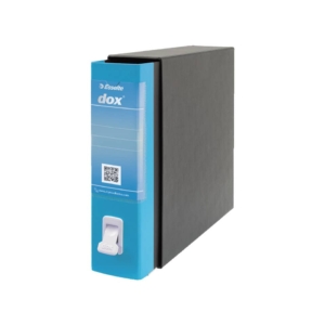 Raccoglitore ufficio Dox 2 - Protocollo - Dorso 8 cm - 23x34 cm - Azzurro Capri
