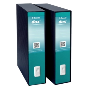 Raccoglitore ufficio Dox 2 - Protocollo - Dorso 8 cm - 23x34 cm - Verde mare - D26212
