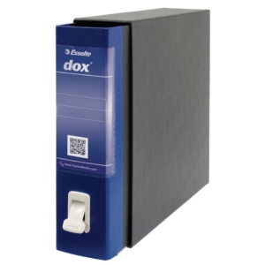 Raccoglitore ufficio Dox 2 - Protocollo - Dorso 8 cm - 23x34 cm - Blu