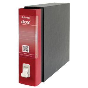 Raccoglitore ufficio Dox 2 - Protocollo - Dorso 8 cm - 23x34 cm - Rosso