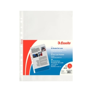 Buste a foratura universale Copy Safe Esselte - Deluxe A4 - goffrata (conf.50)