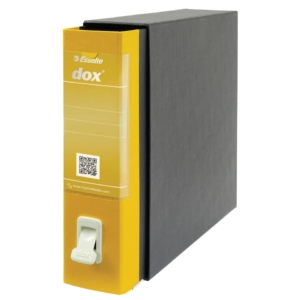 Raccoglitore ufficio Dox 2 - Protocollo - Dorso 8 cm - 23x34 cm - Giallo