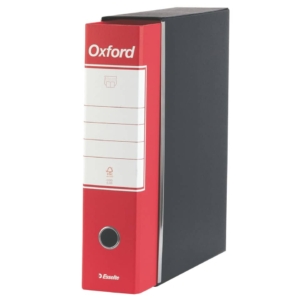Esselte Raccoglitore Oxford Rosso - registratore commerciale 23x30cm - Dorso 8 cm - F.to esterno 29,5x32cm