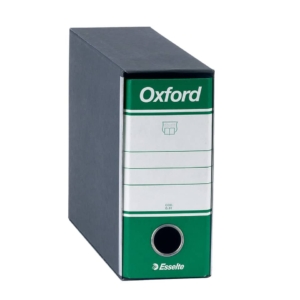 Esselte Raccoglitore Oxford Verde - registratore formato memorandum A5 - Dorso 8 - 23x18 cm