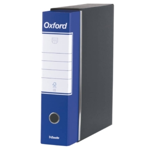 Esselte Raccoglitore Oxford Blu - registratore commerciale 23x30cm - Dorso 8 cm - F.to esterno 29,5x32cm