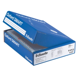 Buste a perforazione universale Esselte Office - lucide - 4 pack x 100 - 22x30 cm (conf.400)