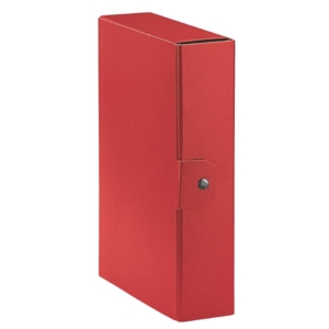 Scatola portaprogetti Eurobox Esselte - Dorso 8 cm - 25x35 cm - Rosso