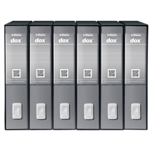 Raccoglitore ufficio Dox 2 San Francisco - Protocollo - Dorso 8 cm - 23x34 cm - Grigio - D15207