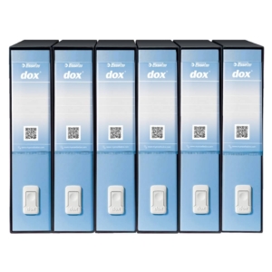 Raccoglitore ufficio Dox 2 San Francisco - Protocollo - Dorso 8 cm - 23x34 cm - Azzurro