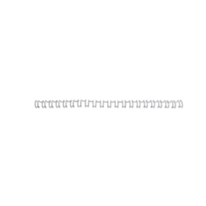 Dorsi metallici a 21 anelli GBC - 10 mm - 85 fogli - Argento - IB160837 (conf.100)