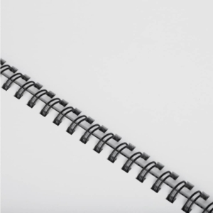 Dorsi metallici a 34 anelli Fellowes - 9,5 mm - 80 fogli - Nero - 53265 (conf.100)