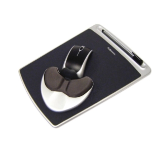 Mousepad Easy Glide con Microban Fellowes - Nero - 93730