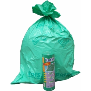 Sacchi immondizia Cagliplast - 85x120cm -130l- 60µm - Verde fondo piatto antigoccia- 10088 (conf.20)