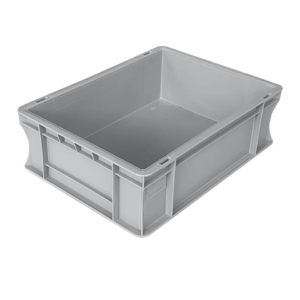 Contenitore in polipropilene a norma europea Viso Grigio - 30x40x12 cm - 30kg - E4312