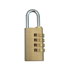 Lucchetto a combinazione Viso - 12,5x28x50 mm - 4 cifre - Oro - CL 4 COM SB