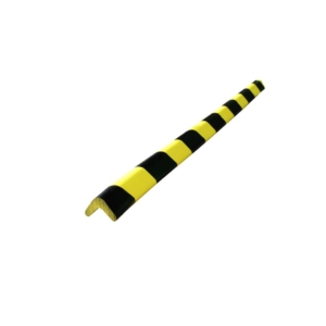 Protezione Segnaletica Viso in gomma - Rettangolare - Giallo/Nero - 3x3cm - Lungh.75cm - Pu 3030 Nj