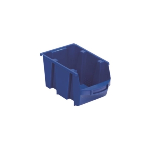Contenitore Sovrapponibile Viso - Scomparto di stoccaggio - Blu - 4 litri - 15,3x23x12,5 cm - Tekni 3 B