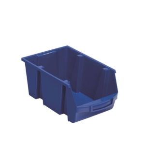 Contenitore Sovrapponibile Viso - Scomparto di stoccaggio - Blu - 10 litri - 21x33,5x17,5 cm - Tekni 4 B