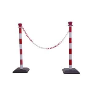 Colonnine segnaletiche Viso - 950x50 mm - Rosso e Bianco