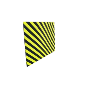 Protezione Segnaletica Viso - Fascia - Giallo/Nero - h 100cm - lungh.1,5m - PU1502NJ