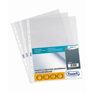Buste a foratura buccia d'arancia Favorit - Linear (medio spessore) - 23x33 cm - 100460066 (conf.50)