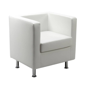 Divanetto attesa - Divano 1 posto similpelle - PRAGMA UNISIT - Bianco - PR1/KQ