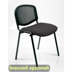 Sedie attesa Agata DADO UNISIT - polipropilene - Nera - Nero - D5N/2/EN (conf.2)