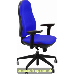 Sedia operativa eco smart modello ARIEL UNISIT - ignifugo - braccioli opzionali - Blu