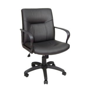 Sedia direzionale eco-smart ERIDANUS UNISIT - pelle - Nero - ERD/PN
