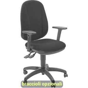 Sedia ergonomica GIANO UNISIT - polipropilene - Nero