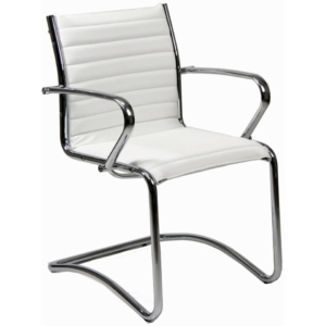 Sedia visitatore POLLUX NEW UNISIT - pelle - Bianco - PNV/PQ