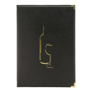 Carta dei vini Securit - A4 - Nero - MC-CRWC-BL