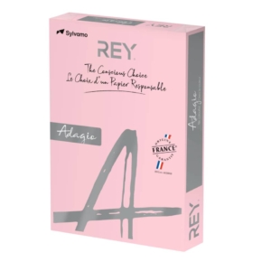 Carta colorata A3 Rosa INTERNATIONAL PAPER Rey Adagio 80g/m² - 29,7x42 cm (risma 500 fogli)