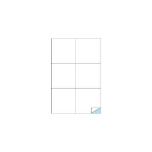 Etichette adesive Bianche Markin - 105x99 mm - 100 fogli da 6 etichette/cad. - X210C540 (conf.600 etichette)