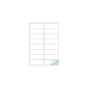 Etichette adesive Bianche Markin - 105x36 mm - 100 fogli da 16 etichette cad. - X210C501 (conf.1600 etichette)