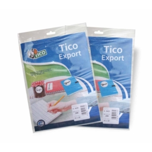 Etichette Bianche scrivibili a mano Export Tico - 44x28 mm - 12 etichette per foglio - E-4428 (conf.10 fogli)