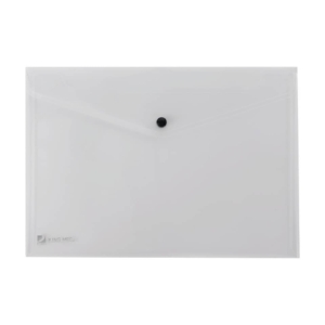 Busta A4 con bottone in plastica Trasparente - Pull King Mec - PPL - 21x29,7 cm