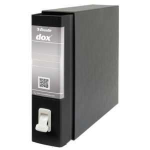Raccoglitore ufficio Dox 2 - Protocollo - Dorso 8 cm - 23x34 cm - Nero