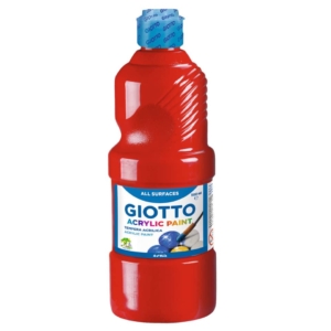 Tempera acrilica GIOTTO - Rosso - 500 ml